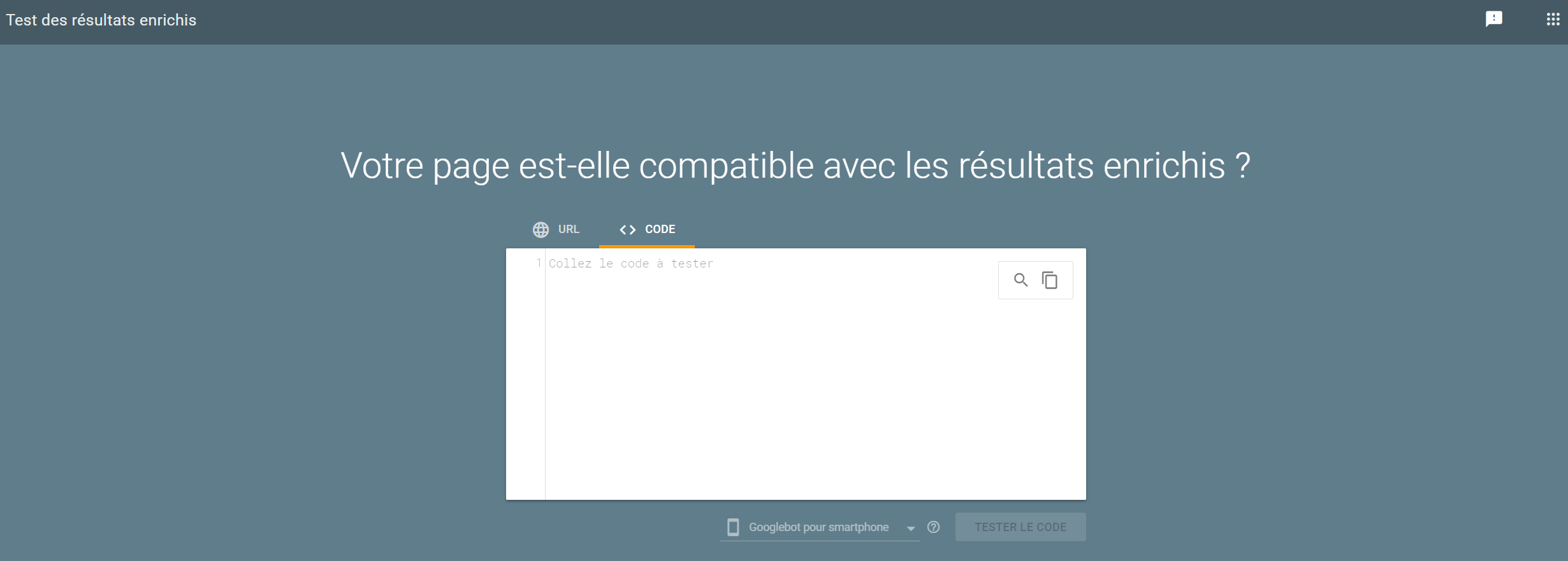 l’outil de test des données structurées sur Schema.org (Code)